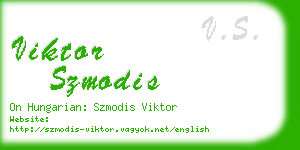 viktor szmodis business card